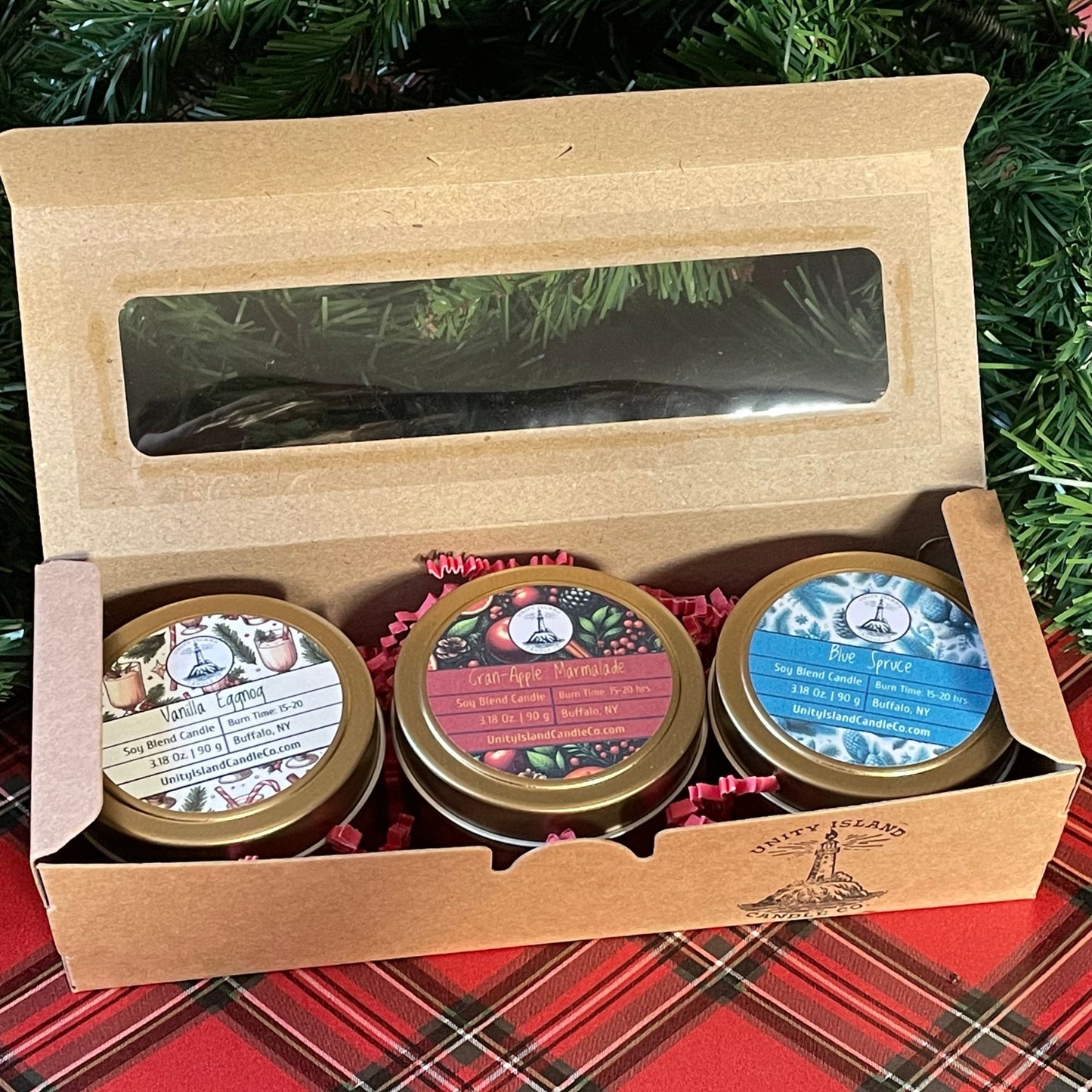 4 Oz. Candle Tin Holiday Trio